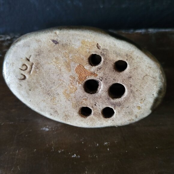 Antique Brush-McCoy Arts & Crafts Duck Flower Frog Majolica Ware - Picture 7 of 8